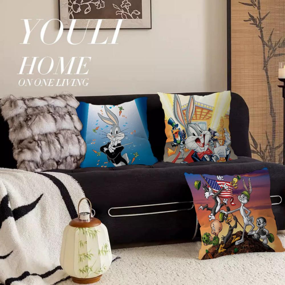 Bunny Funny Cute Rabbit Cartoon Pillowcase toon Gift Cushion Cover Bedroom Home Sofa Chair Seat Decor pillow case