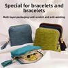 Jewelry Bag for Storing Exquisite Accessories, Such As Pendants, Bracelets, Necklaces, with A Zipper Closure for Easy Carrying.