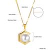 Vintage Pearl Necklace Earrings Set Gift Box Elegant Drop Pendant Jewelry For Women