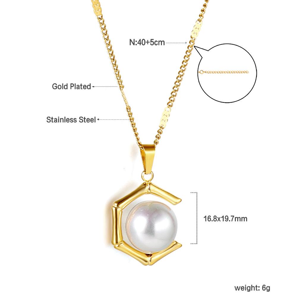 Vintage Pearl Necklace Earrings Set Gift Box Elegant Drop Pendant Jewelry For Women