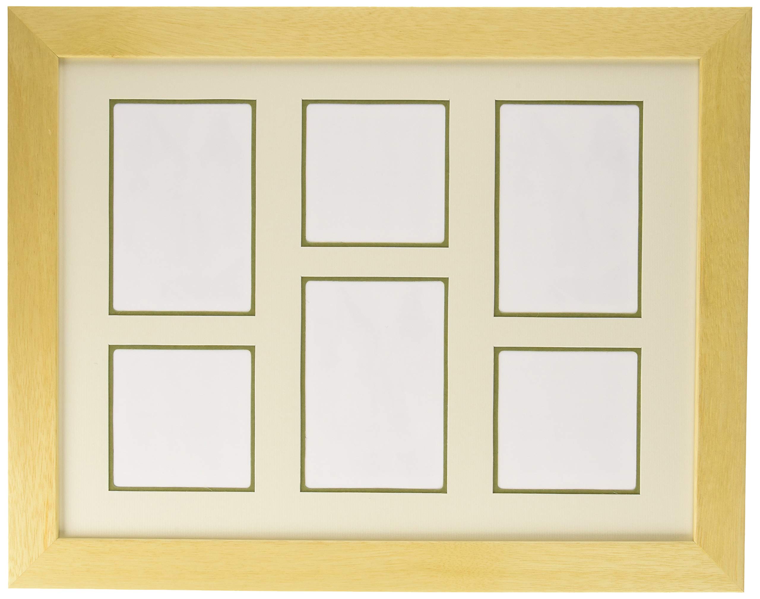 

A.P.J. Plain Family Photo Frame with Mat, Natural, Taishi