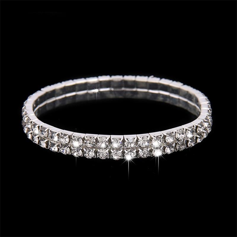 Fashion Bride Jewelry Sets Silver Plated Wedding Dress Banquet Necklace Earring Set Ladies Party Gift