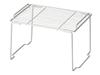 Pearl Metal Mini Bran Kitchen Rack, White, 27.5cm Wide, Stackable Shelves, HB-4446