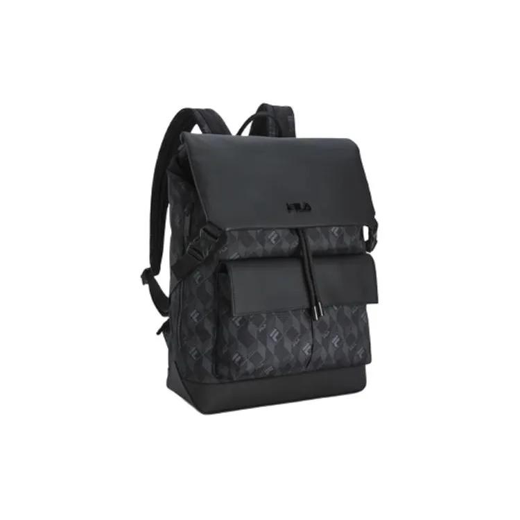 FILA Heritage Fabric Backpack Men's Jet Black (Unisex) Backpacks F13M428104FBK