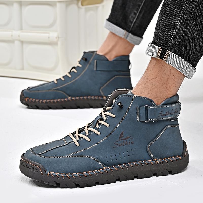Leather Shoes Casual Sneakers Men Shoes Driving Comfortable Split Leather Shoes Men Loafers Moccasins Tooling Shoes