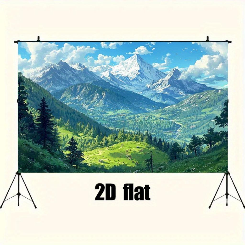 1Pcs Natural Mountain Scenery Decoration Background Winter Backdrop Decorations For Photo Studio Photo Booth Christams Party