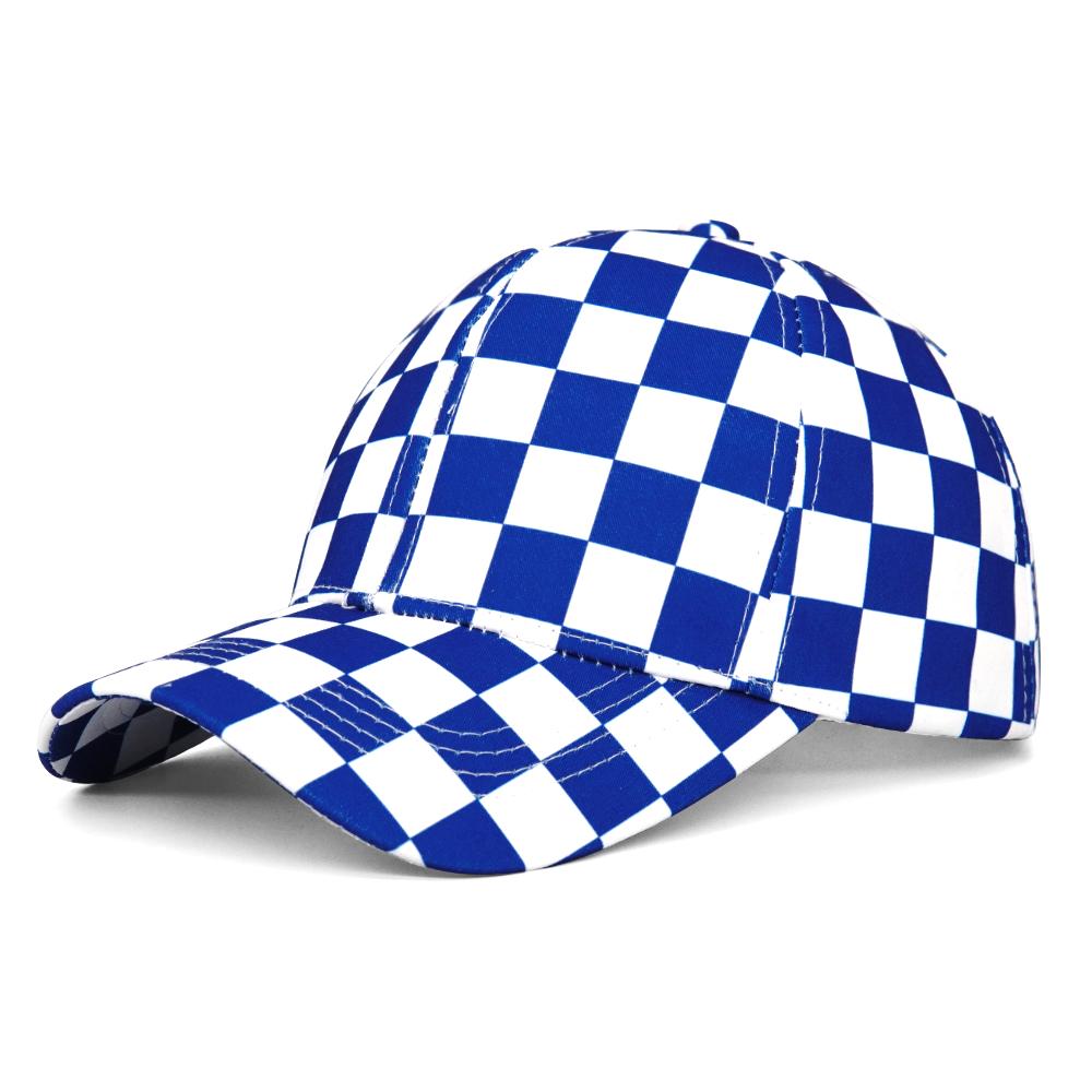 Cappellino da Baseball a Scacchiera Bianco e Nero a Quadretti Reticolo Plaid Primavera Estate Nuovo Retro Casual Parasole Cappello da Sole da Viaggio Cappello da Esterno Tendenza