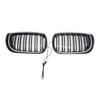 Černá přední mřížka nárazníku Pasuje na BMW řady 3 E46 4dveřové LCI 2002-2005 S LED