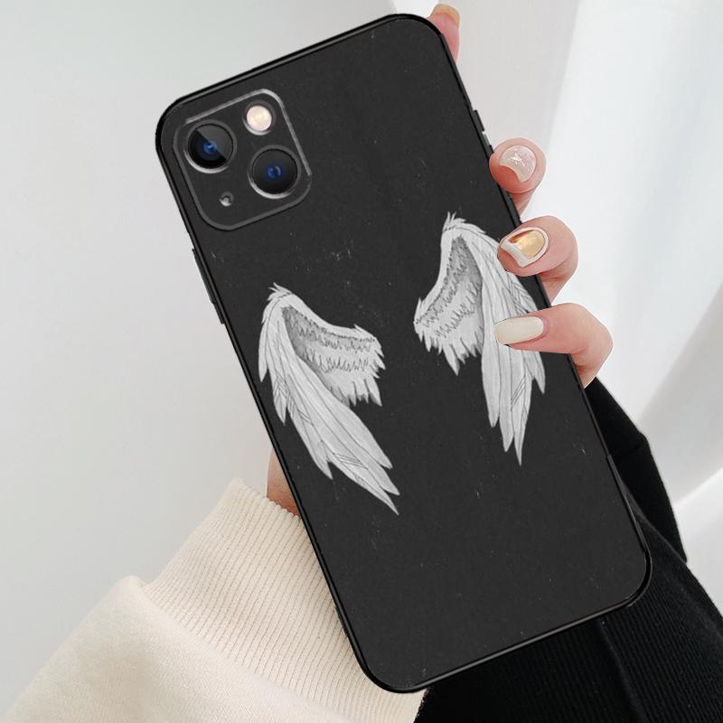 Fantasy Angel Girl Wings Phone Case For iPhone 17 Pro Max 15 14 13 11 12 16 Pro Max mini 15 16 Plus 16e 17 Air Cover