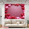 1Pcs Pink Red Hearts Romantic Pattern Decoration Background Valentines Backdrop Decorations For Photo Studio Photo Booth Party