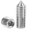 Stainless Steel Hex Socket Set Screw - Pointed Tip, M3 M4 M5 M6