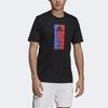 adidas T Shirts Men's Black Crew Neck Moderate Straight Fit GL3263