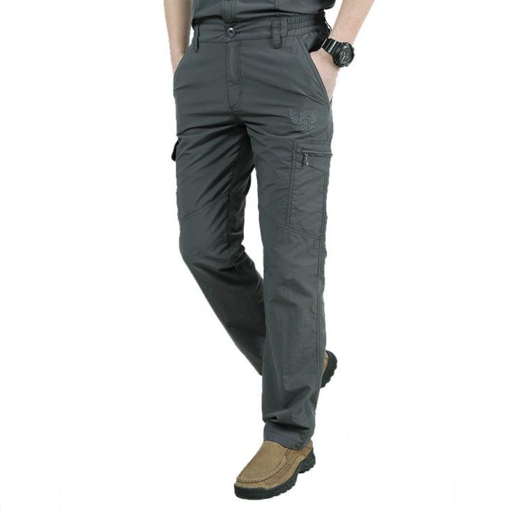Zomer Sneldrogende Broek voor Heren Sport Outdoor Wandelbroek, Waterdicht Plus Size Lichtgewicht Sneldrogende Broek, Losse Pasvorm