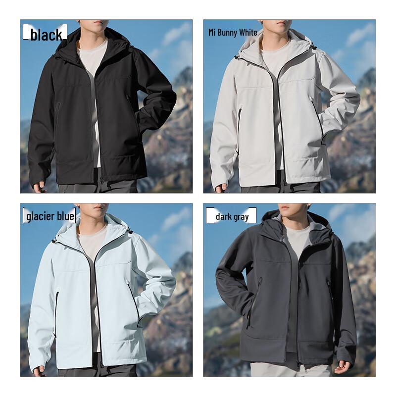 EASTERN CAMEL Men's Hooded Outdoor Windbreaker Jacket