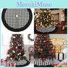 Festive Black And White Plaid Tree Skirt For Stunning Christmas Tree Decoration