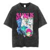 2026 Hot Sale Washed Vintage Anime The Disastrous Life of Saiki K Saiki Kusuo T-shirt Men Women Retro Cartoon Merch T-shirts Oversized T Shirts Top