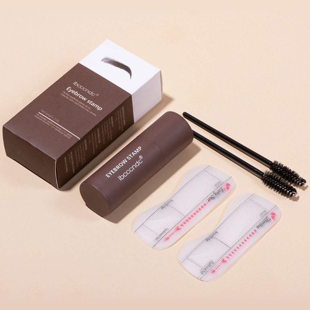 10 Arten wiederverwendbare Augenbrauenschablonen One Step Shaping Makeup Set Augenbrauenstempel Brauenstempel-Formungsset