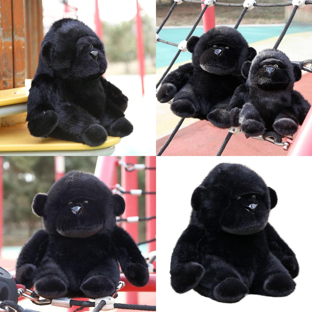 Tier-Stofftier Sitzender Schimpanse Weiches Kissen Geschenk für Kinder und Mädchen