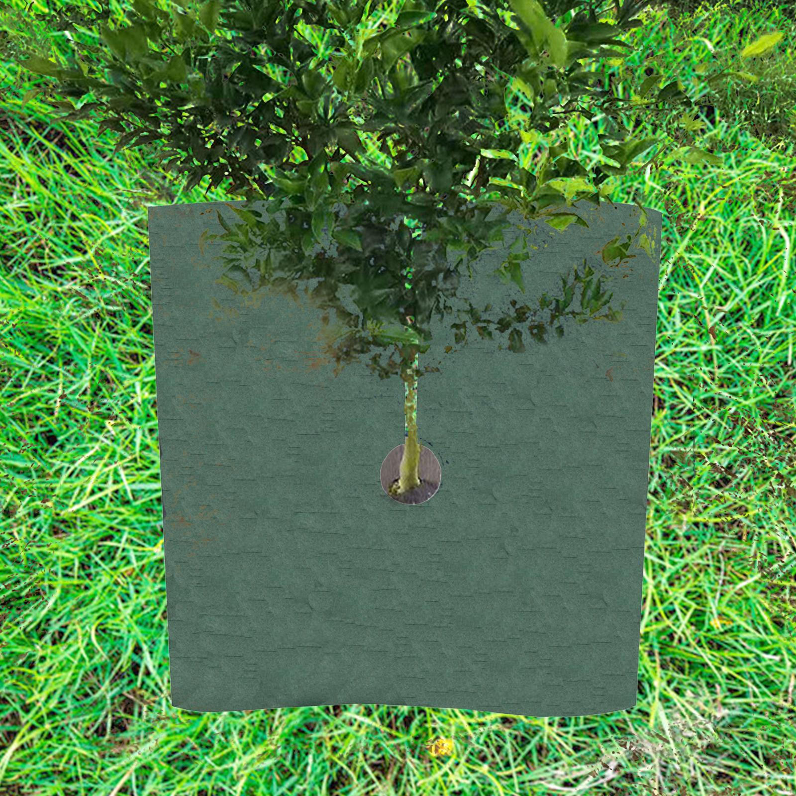 

10 шт. Кольцо мульчи для деревьев Садовая ткань-чехол с отверстием для защиты от животных и роста сорняков Side length 72cm