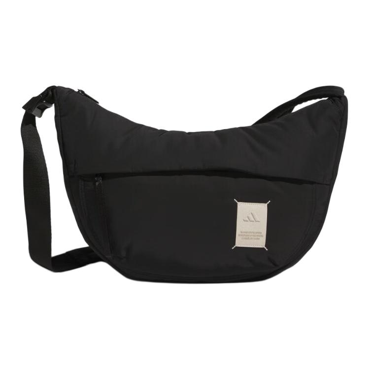 New Adidas Recycled Polyester Shoulder Bag Women's Black JF0732