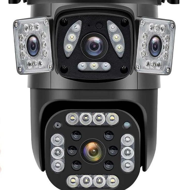 360° Dual-Lens Wireless Waterproof Outdoor Camera with Three-Screen Linkage
