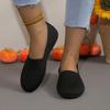 European and American Breathable Wide Toe Women's Slip-on Loafers