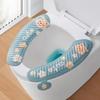 Bathroom Pad Waterpoof Toilet Seat Cover Soft Cartoon Closestool Mat Cute Washable Toilet Sticky Seat Pad Bathroom