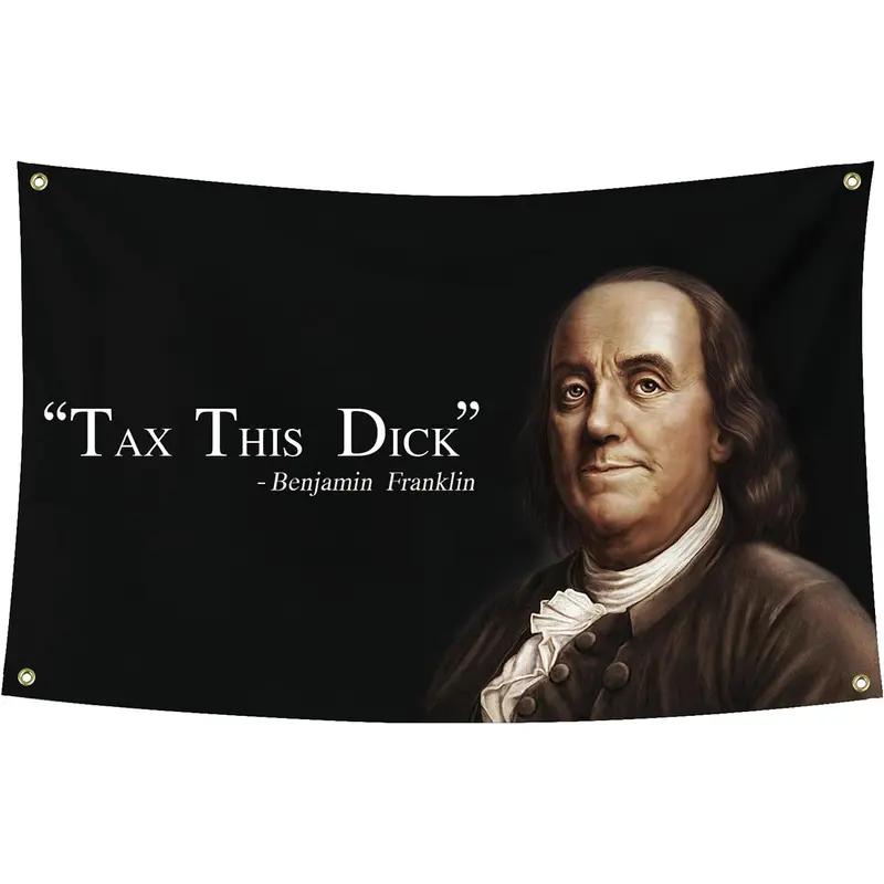 

Benjamin Franklin Wall Tapestry Wall Mounted Retro Humorous Political Art Decoration Living Room Bedroom Home Decoration 74x94cm(29x37in)