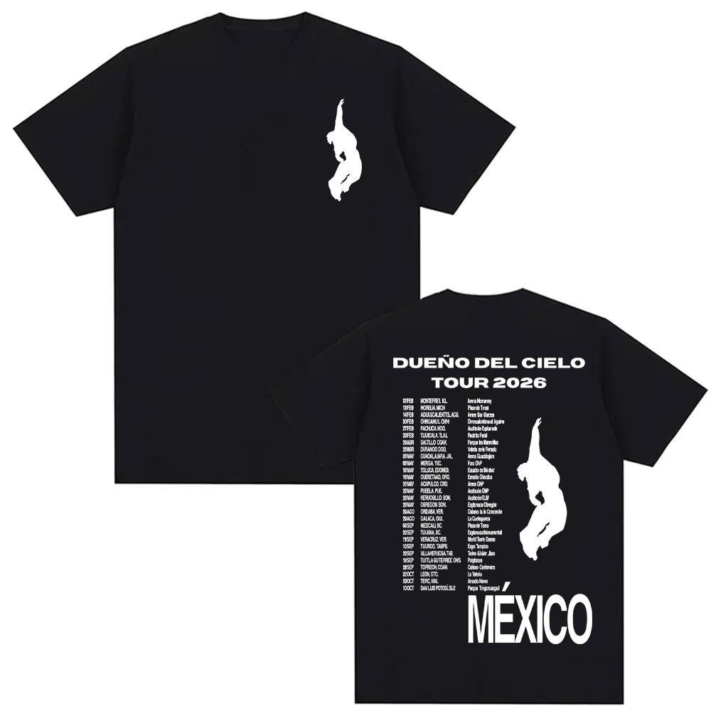 

Mexico Humbe Dueno Del Cielo 2026 World Tour T Shirts Harajuku Streetwear Fashion T-shirts Men Women Casual Short Sleeve Top ... 5XL різнокольоровий