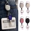Retractable Keychain Badge Reel Clip Name Id Card Belt Keyring Bag Chain Clip