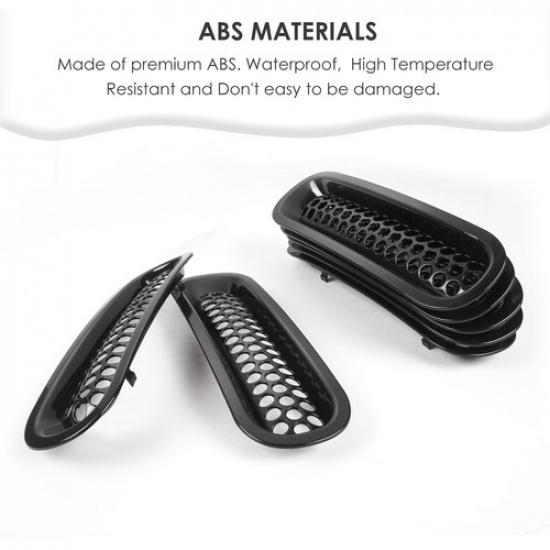 Clip-on Grille Front Mesh Grille erts for Jeep JK Wrangler 2007-2017
