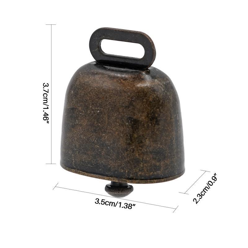 2Pcs Cow Horse Sheep Grazing Copper Bells Cattle Farm Animal Copper Loud Bronze Bell Loud Crisp Spread Farther Loud Grazing