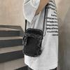 Japanese denim mobile phone bag zipper small bag casual retro shoulder messenger bag bag female
