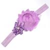 European Childrens Fabric Flower Hairband With Crystal Accents For Baby Girls