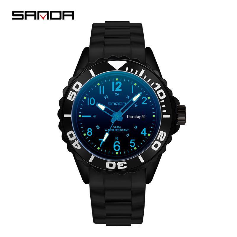 Orologio al Quarzo Luminoso Sanda: Orologio da polso digitale sportivo unisex impermeabile