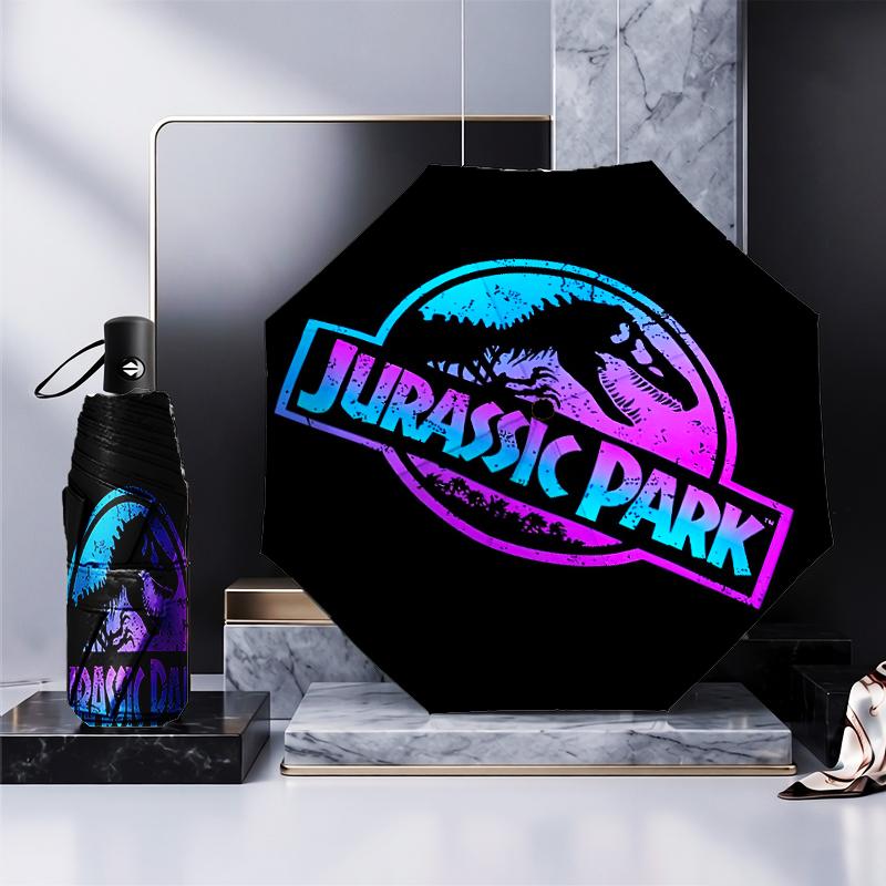 Jurassic Dinosaurs Adventure Umbrella Folding umbrella, automatic umbrella 8-Frame for Travel, camping Use Gift for Halloween Christmas