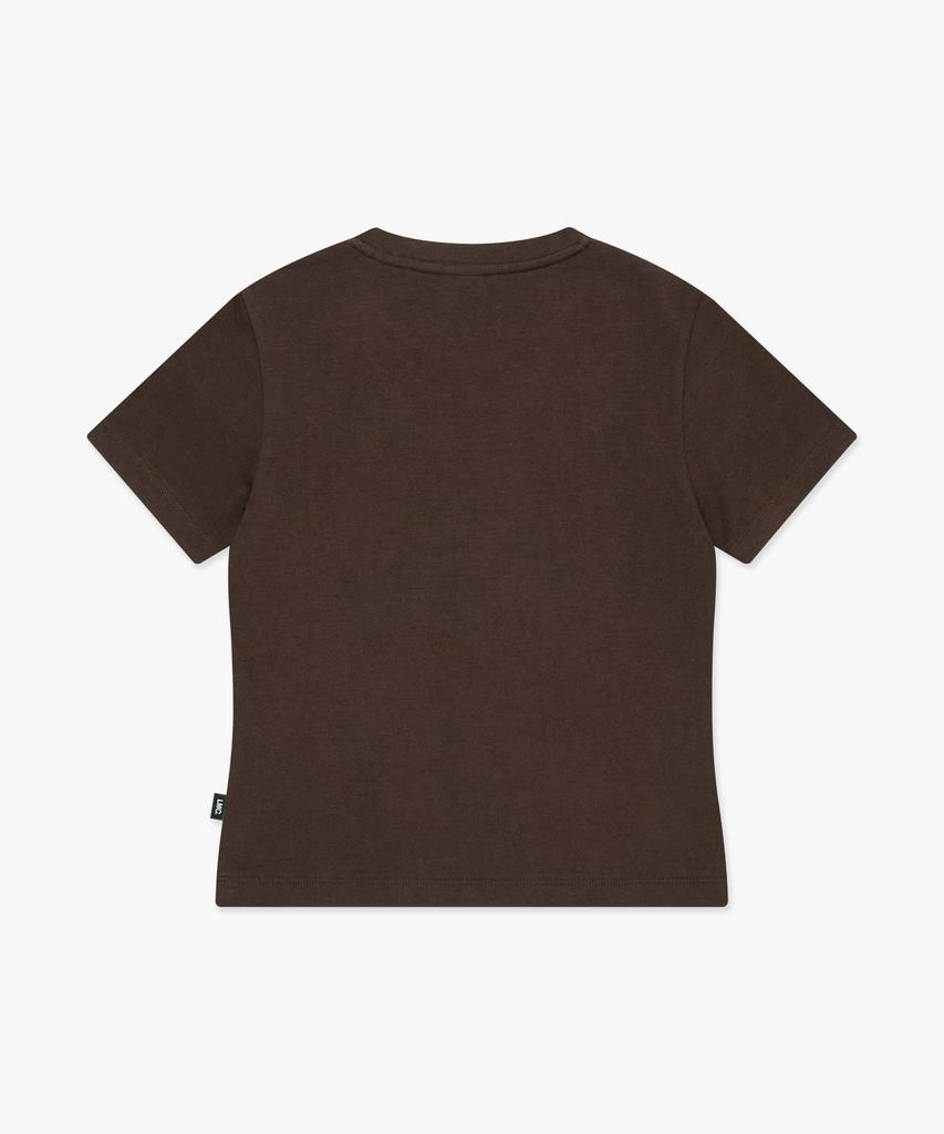 LMC Wm New Classic Logo Cropped Tee Brown