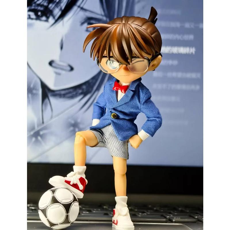 Latest Original Gong Conan Action Figure Detective Conan Series Cloth Outfit Poseable Figurine Collectible Anime Figures Present Toy