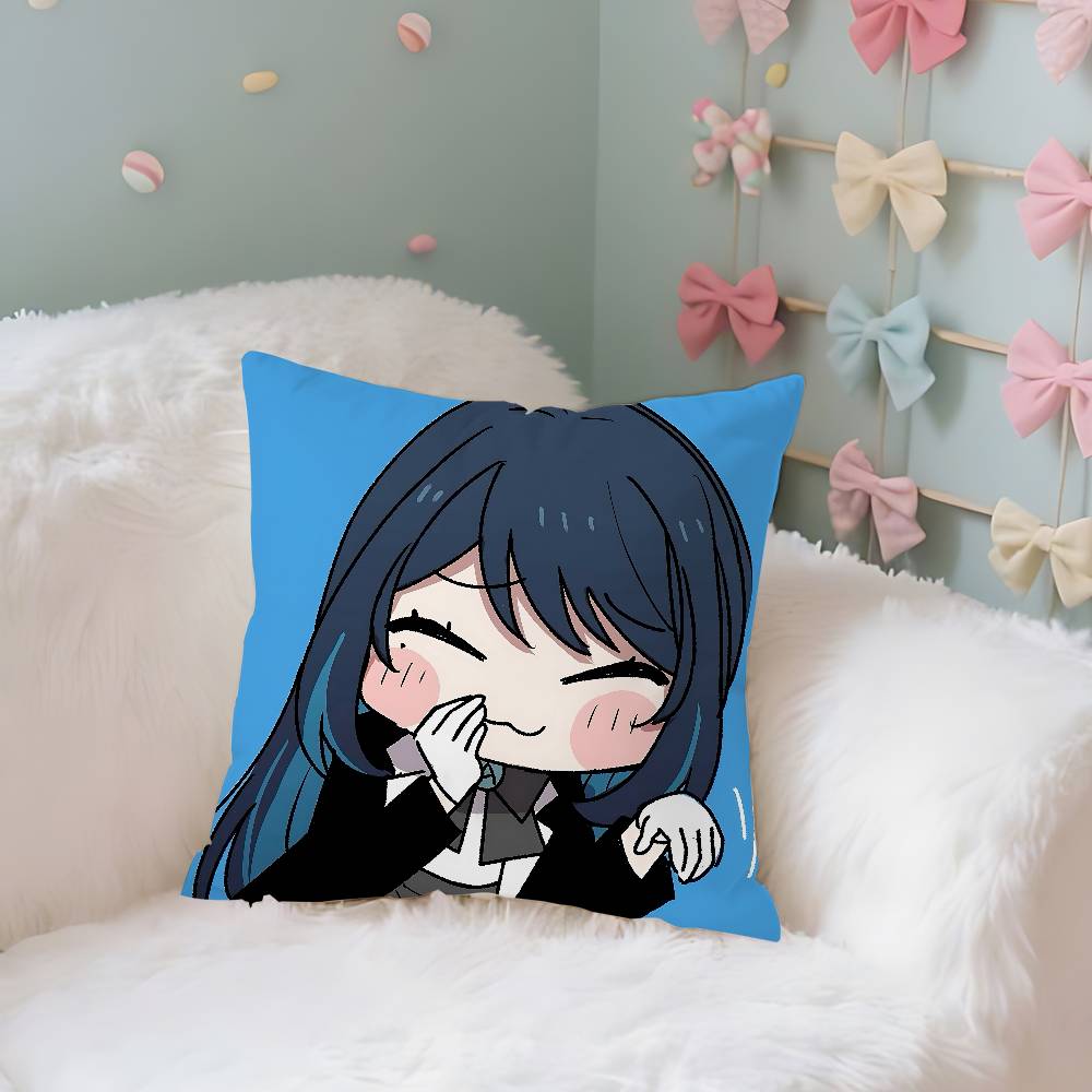 A-Ados-K-Kyogens-X Uta-s Pillow Case Cushion Cover Soft Cute Throw Pillow Case For Car Sofa Pillowcase Polyester With Zipper
