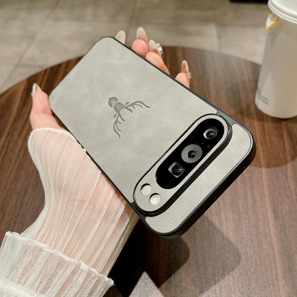 Retre Hirschkopf Leder Handyhülle Für Google Pixel 10 9 Pro XL 8 7 Pro 8A 7A Hülle Cover für Pixel 9Pro 9A 10Pro 8Pro 7Pro