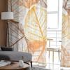 Florale Blätter Tüll Transparente Fenstervorhänge für Wohnzimmer Das Schlafzimmer Moderne Chiffon Voile Organza Vorhänge Dekor Vorhänge