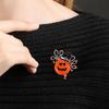 Halloween Pumpkins Brooch Pin For Women Cute Pumpkins Rhinestone Crystal Brooch Lapel Pins Thanksgiving Festival Holiday Bag Hat Suit Jewelry Gift