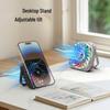 Laptop Magnetic Cooling Stand with Silent Fan & Phone Holder
