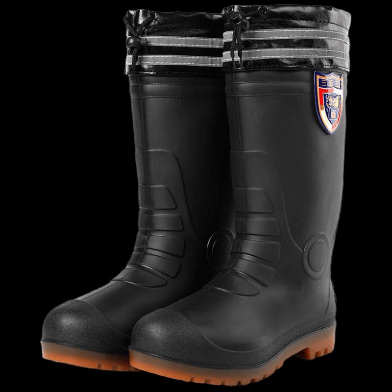Men's Industrial Winter High-Top Reflective Rain Boots