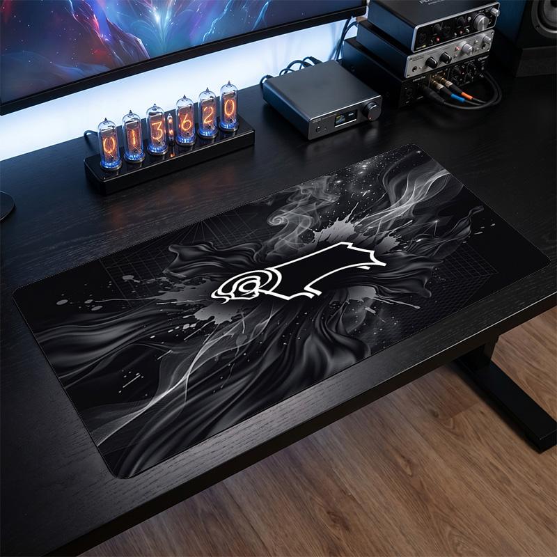 Derby County Football Print Large Mouse Pad, Anti-Slip Extended Gaming Desk Mat for Office Home