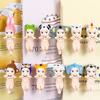 12Pcs Holding Chin Angel Doll Fruit Animal Headgear Angel Figurine PVC Cartoon Angel Figure Bookshelf Desktop Decoration Ornament
