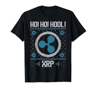 Ho Ho HODL XRP - Fun Ripple XRP Cryptocurrency Gear T-shirt