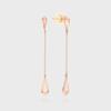 14K Pink Gold Glimmer Dew Drop Earrings TETK4P04124M