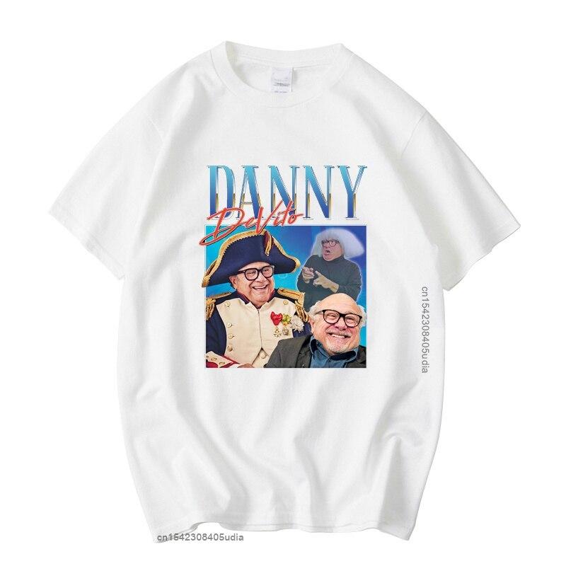 Danny Devito Homage Manga Vintage Unisex Black Tshirt Men Tshirts Retro Graphic T Shirts Cotton T Shirt Man Woman Tees Tops S