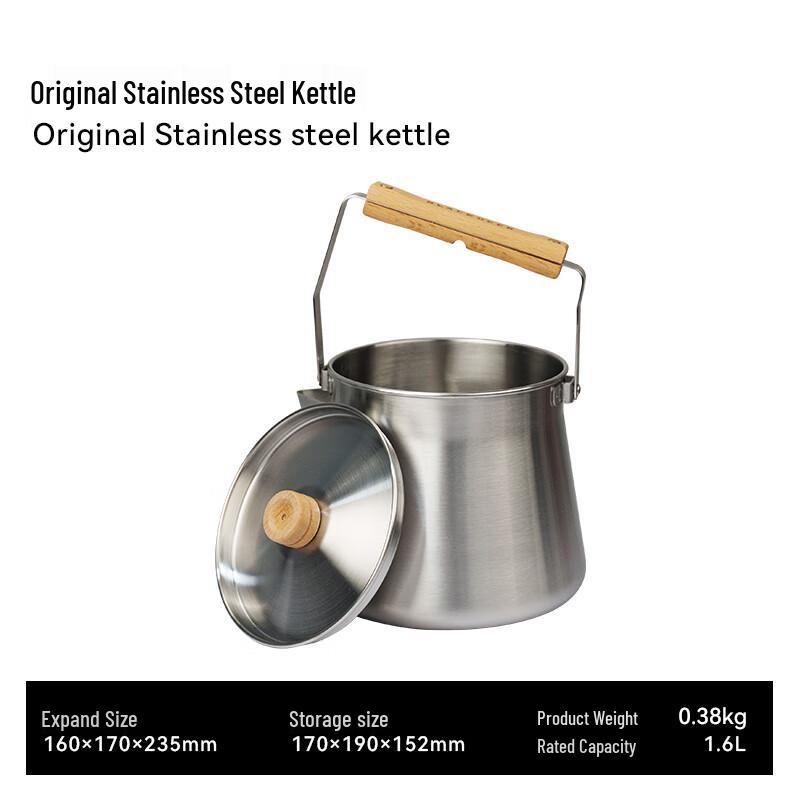 Black Deer Outdoor Stainless Steel Kettle 1.6L